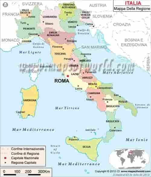 What is the average IQ score in Italy? The smartest "Regions " in Italy
