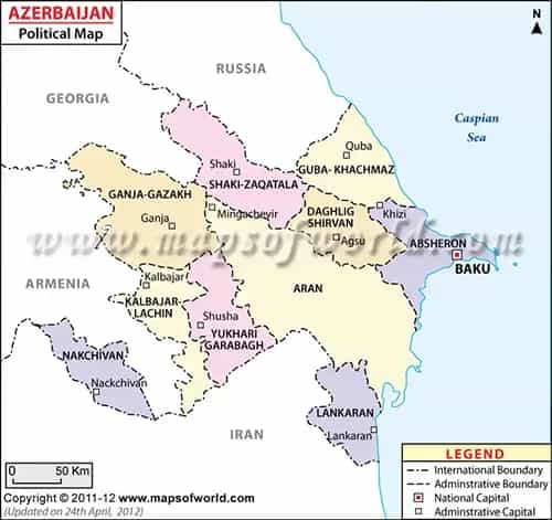 What is the average IQ score in Azerbaijan? And District-wise Intelligence Overview.