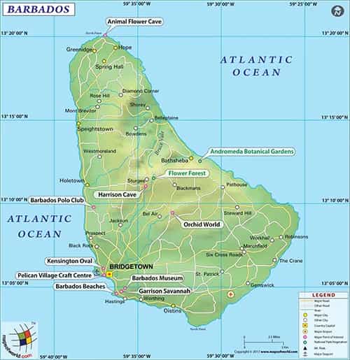 What is the average IQ score in Barbados? And Parish-wise Intelligence Overview.