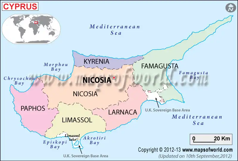 What is the average IQ score in Cyprus? And District-wise Intelligence Overview.