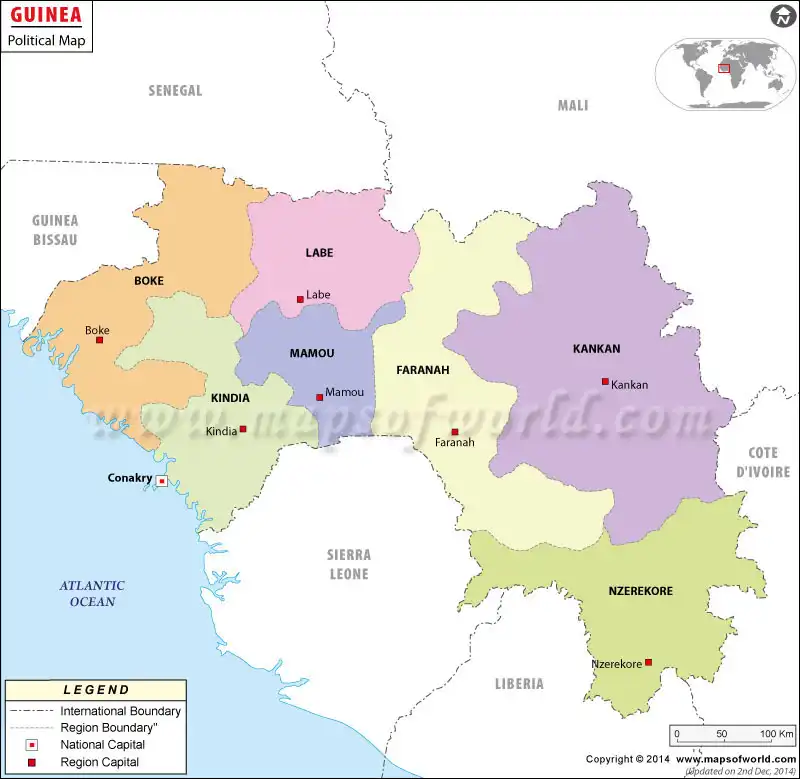 What is the average IQ score in Guinea? And Region-wise Intelligence Overview.