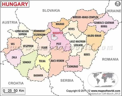 What is the average IQ score in Hungary? And County-wise Intelligence Overview.
