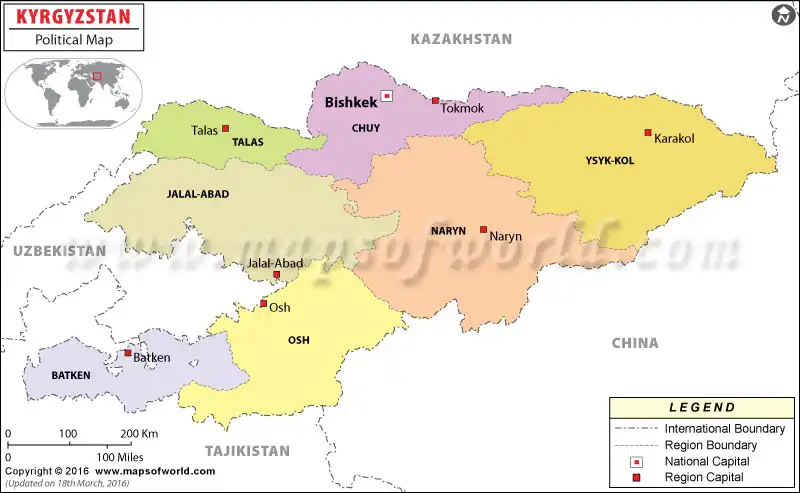 What is the average IQ score in Kyrgyzstan? And Province-wise Intelligence Overview.