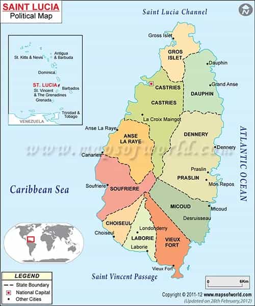 What is the average IQ score in Saint Lucia? And Quarter-wise Intelligence Overview.