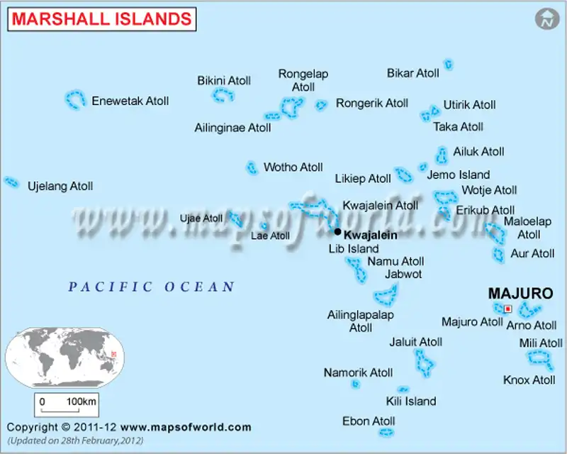 What is the average IQ score in Marshall Islands? And Municipality/Atoll-wise Intelligence Overview.