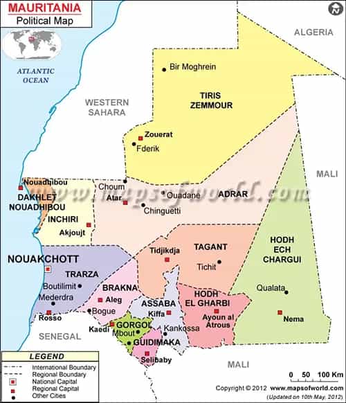 What is the average IQ score in Mauritania? And Region-wise Intelligence Overview.