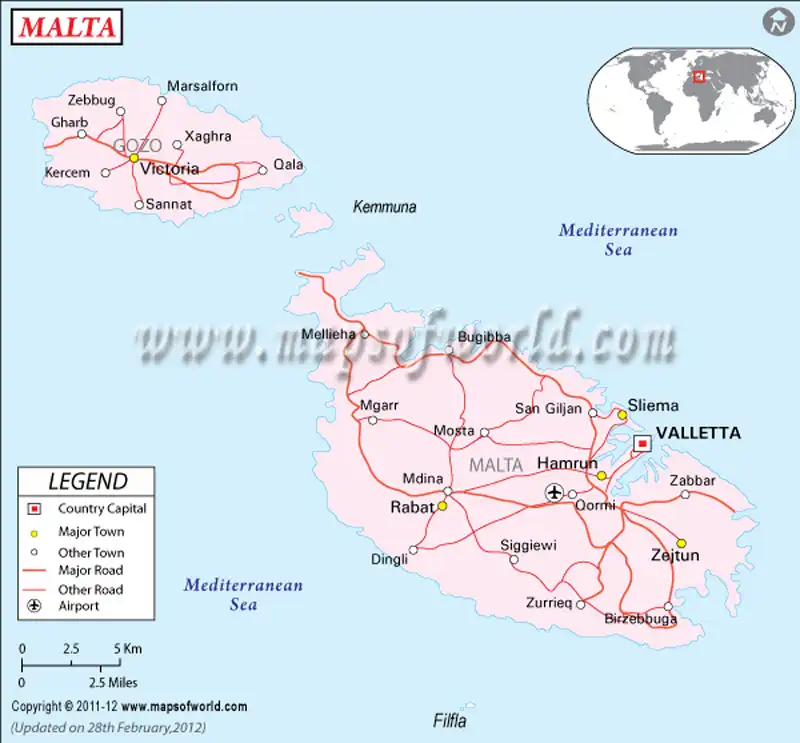 What is the average IQ score in Malta? And District-wise Intelligence Overview.