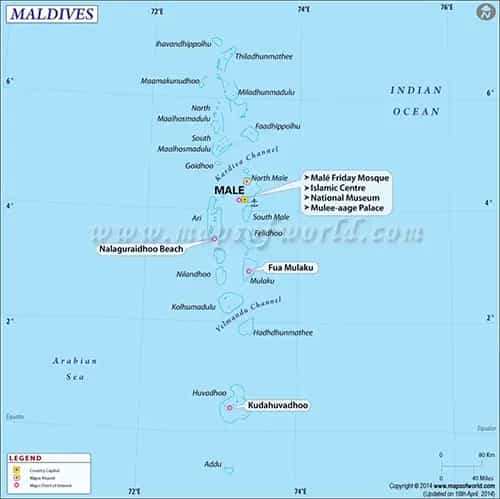 What is the average IQ score in Maldives? And City/Atoll-wise Intelligence Overview.