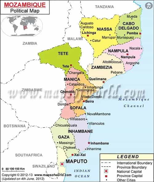 What is the average IQ score in Mozambique? And Province-wise Intelligence Overview.