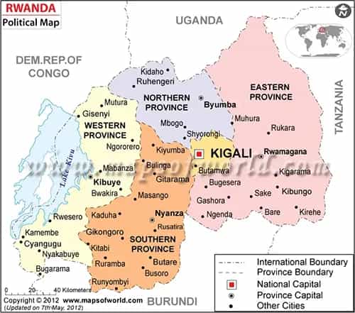 What is the average IQ score in Rwanda? And District-wise Intelligence Overview.