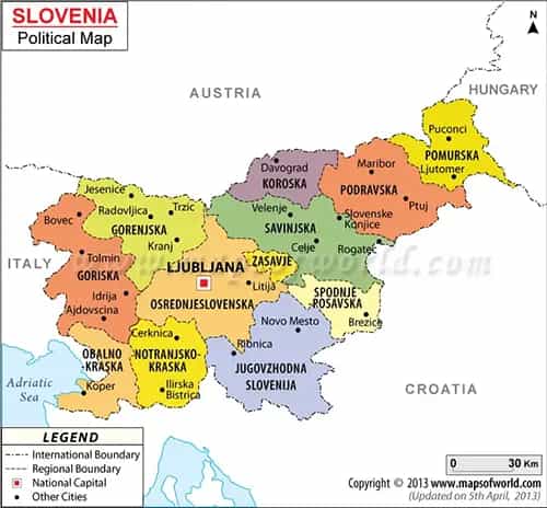 What is the average IQ score in Slovenia? And Region-wise Intelligence Overview.