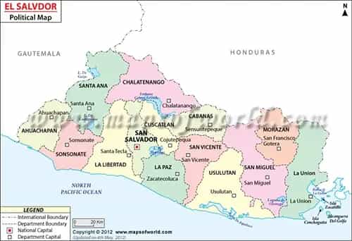 What is the average IQ score in El Salvador? And Department-wise Intelligence Overview.