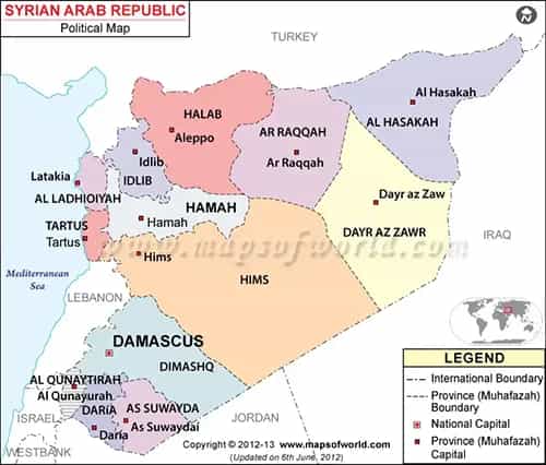 What is the average IQ score in Syria? And -wise Intelligence Overview.