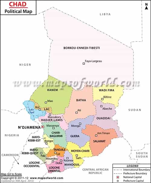 What is the average IQ score in Chad? And Region-wise Intelligence Overview.