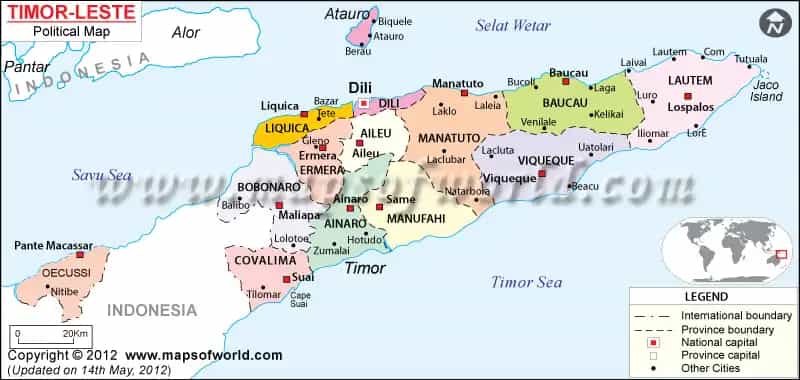 What is the average IQ score in Timor Leste? And Municipality-wise Intelligence Overview.