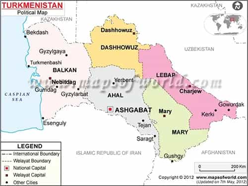 What is the average IQ score in Turkmenistan? And Province-wise Intelligence Overview.