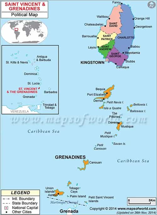 What is the average IQ score in Saint Vincent and the Grenadines? And Parish-wise Intelligence Overview.