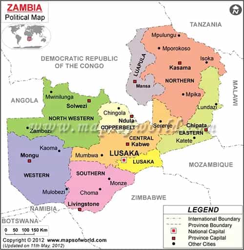 What is the average IQ score in Zambia? And Province-wise Intelligence Overview.