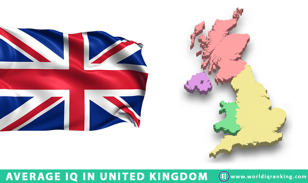 What's the average IQ score in UK? Nation wise List.