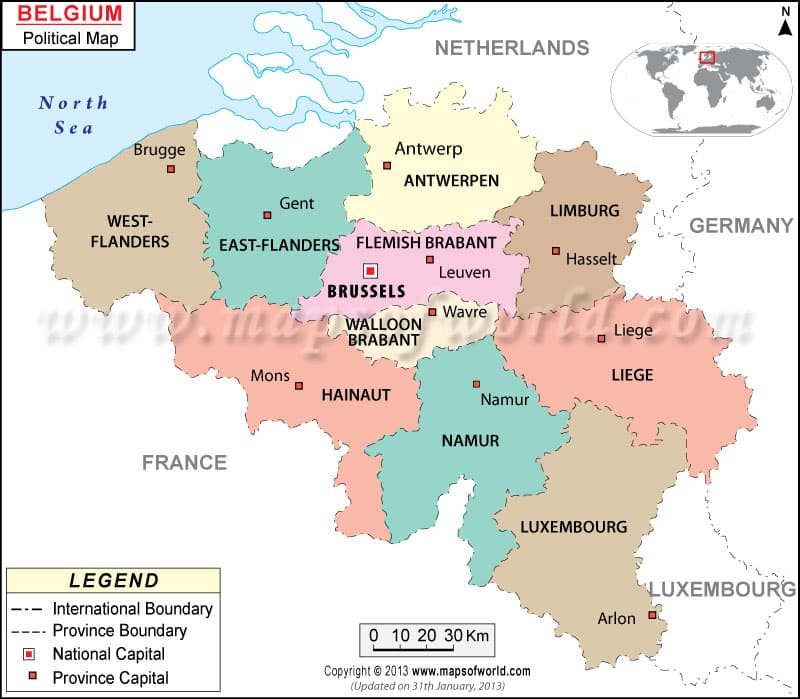 What is the average IQ score in Belgium? And Region-wise Intelligence Overview.