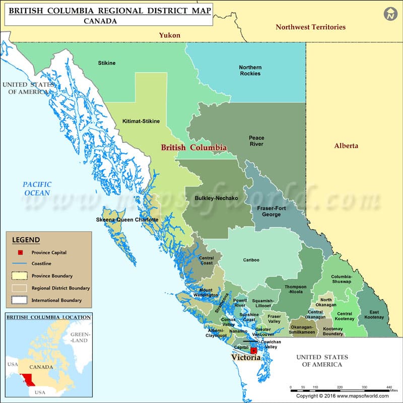 What is the average IQ score in Canada province British Columbia