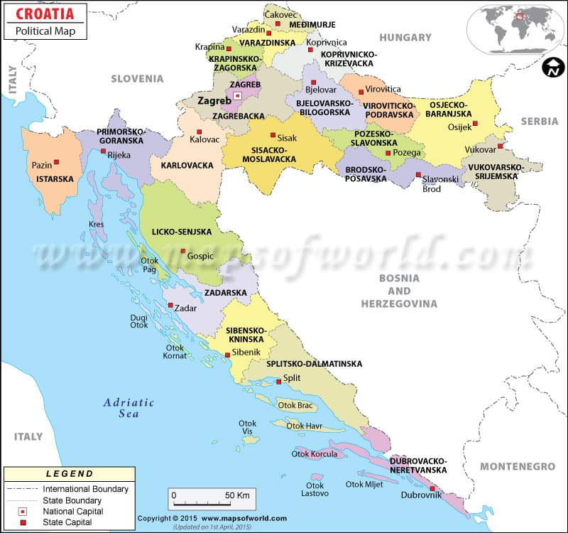 What is the average IQ score in Croatia? And County-wise Intelligence Overview.