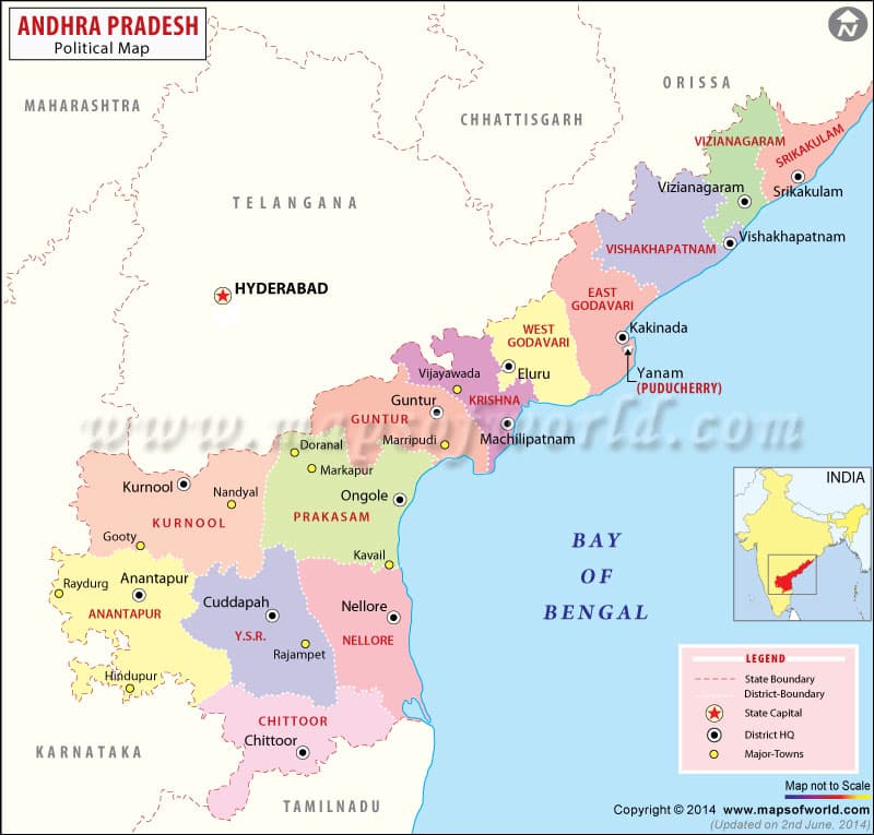 What is the average IQ score in Indian state Andhra Pradesh