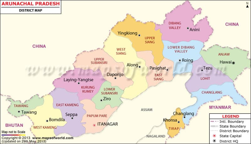 What is the average IQ score in Indian state Arunachal Pradesh