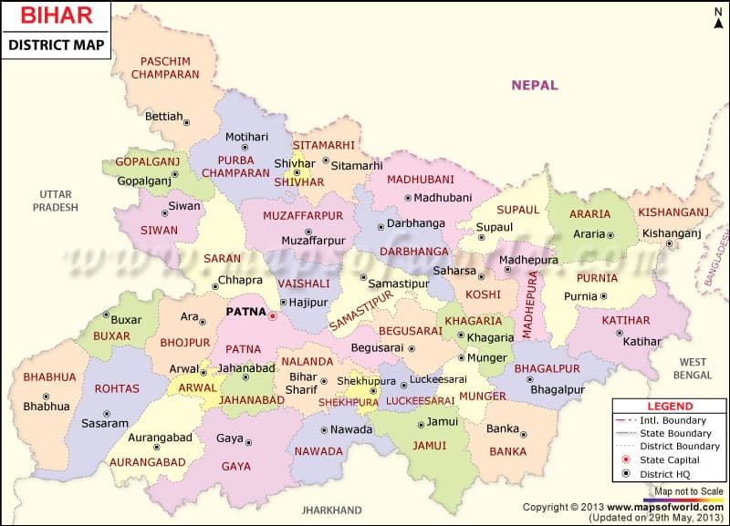 What is the average IQ score in Indian state Bihar