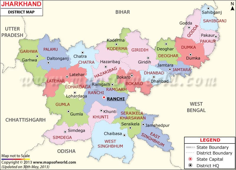 What is the average IQ score in Indian state Jharkhand