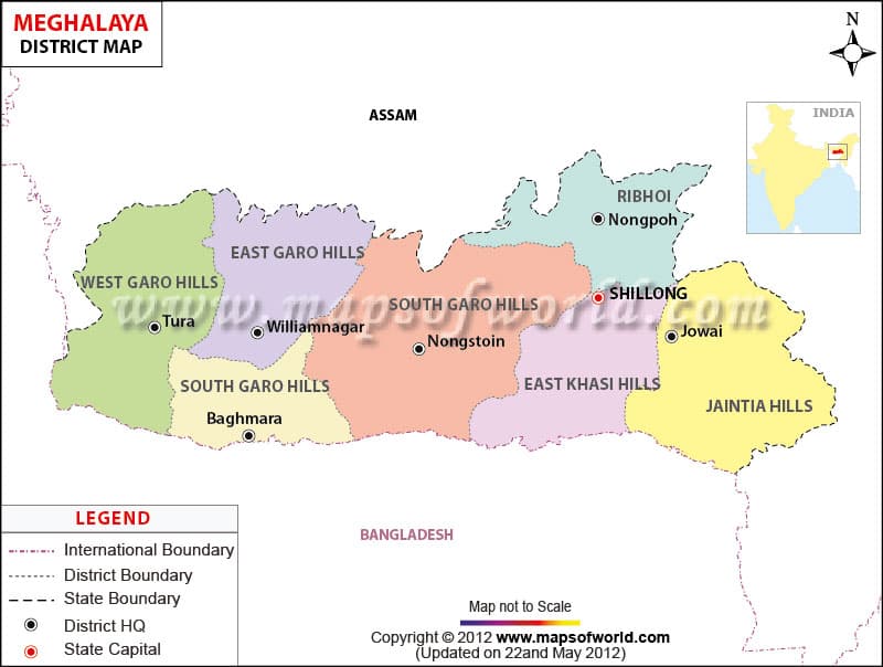 What is the average IQ score in Indian state Meghalaya