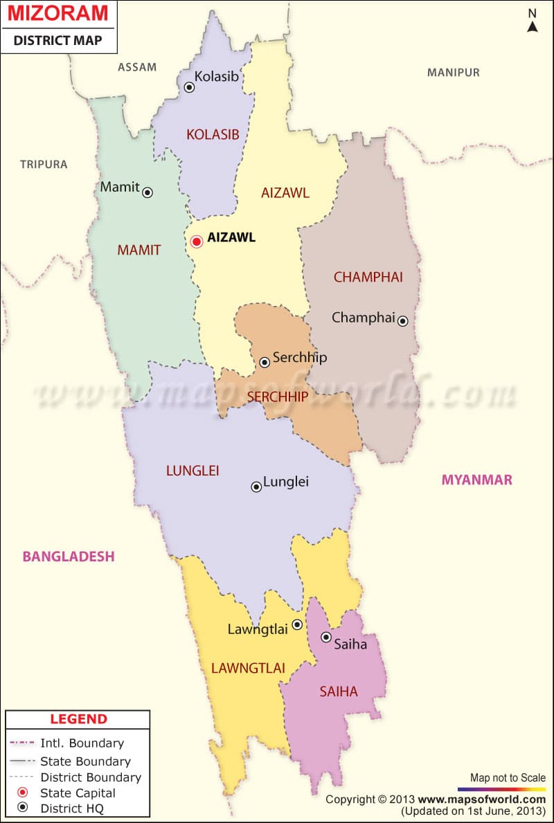 What is the average IQ score in Indian state Mizoram
