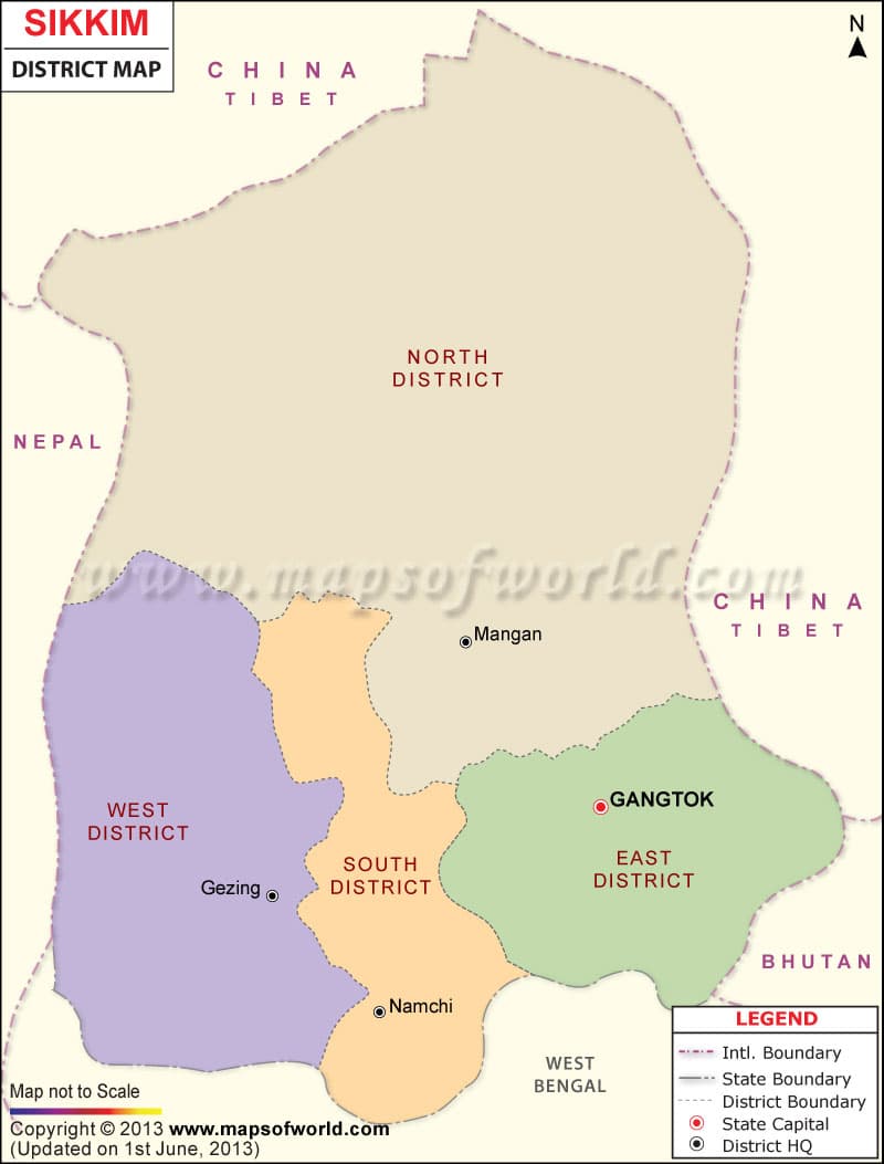 What is the average IQ score in Indian state Sikkim