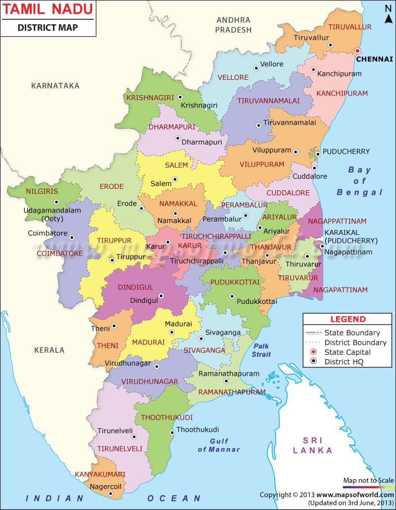What is the average IQ score in Indian state Tamil Nadu