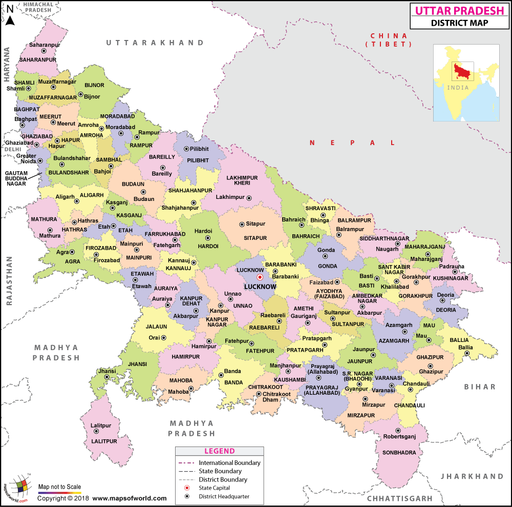 What is the average IQ score in Indian state Uttar Pradesh