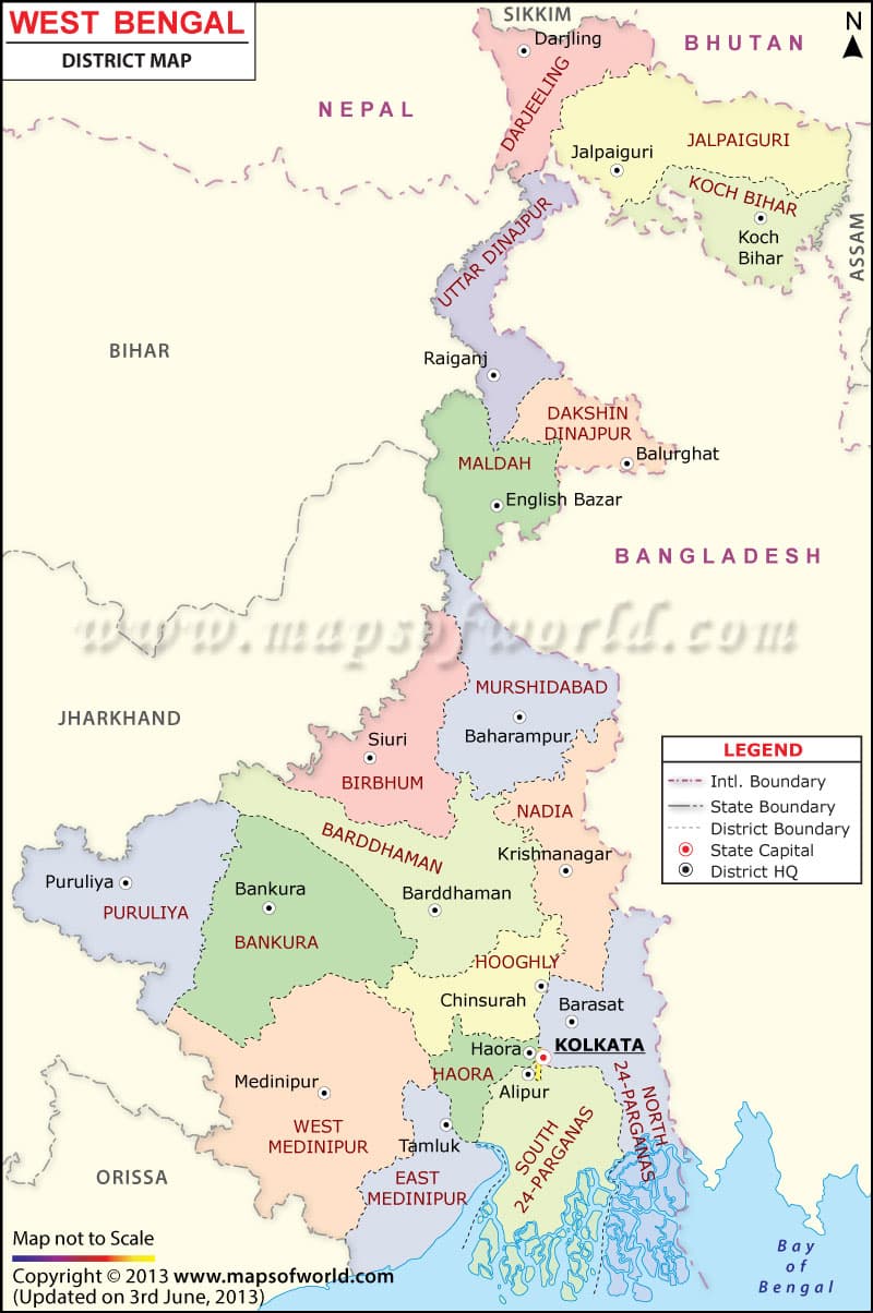 What is the average IQ score in Indian state West Bengal