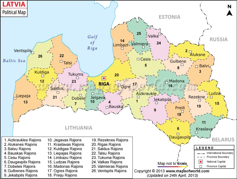 What is the average IQ score in Latvia? And Region-wise Intelligence Overview.