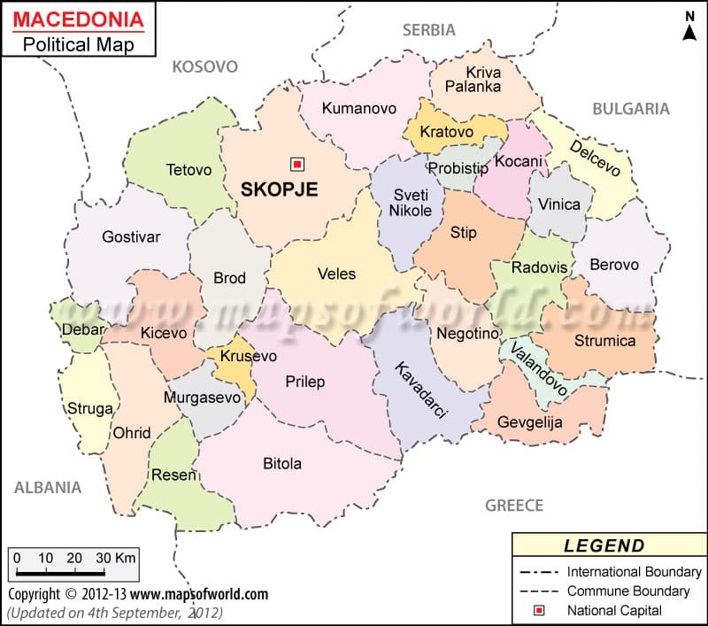 What is the average IQ score in North Macedonia? And Municipality-wise Intelligence Overview.