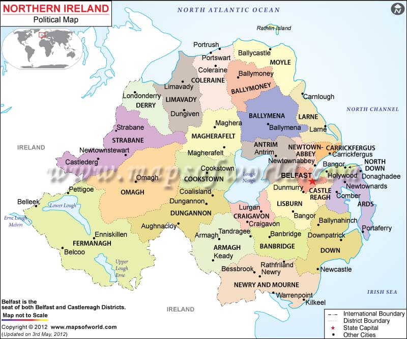 What is the average IQ score in UK nation Northern Ireland