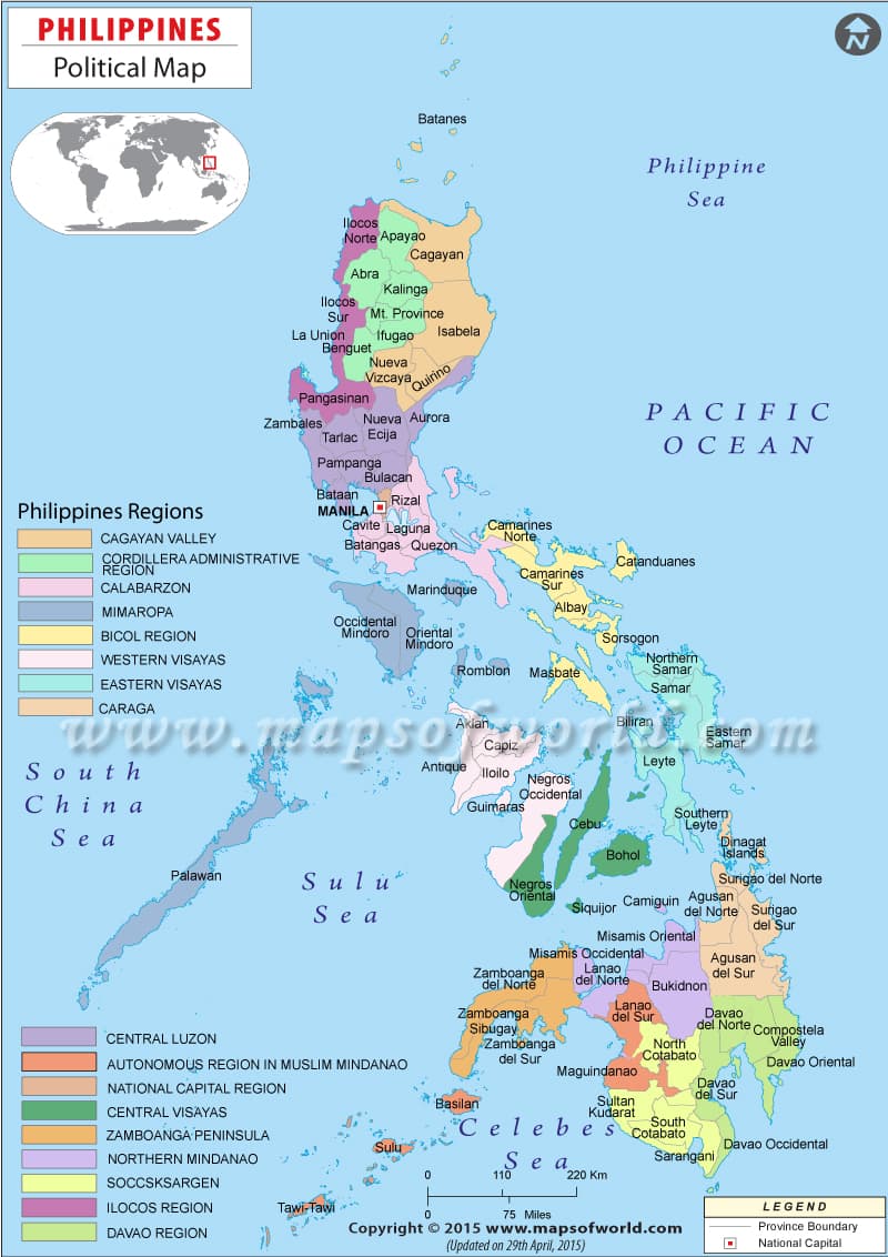 What is the average IQ score in Philippines? And Region-wise Intelligence Overview.
