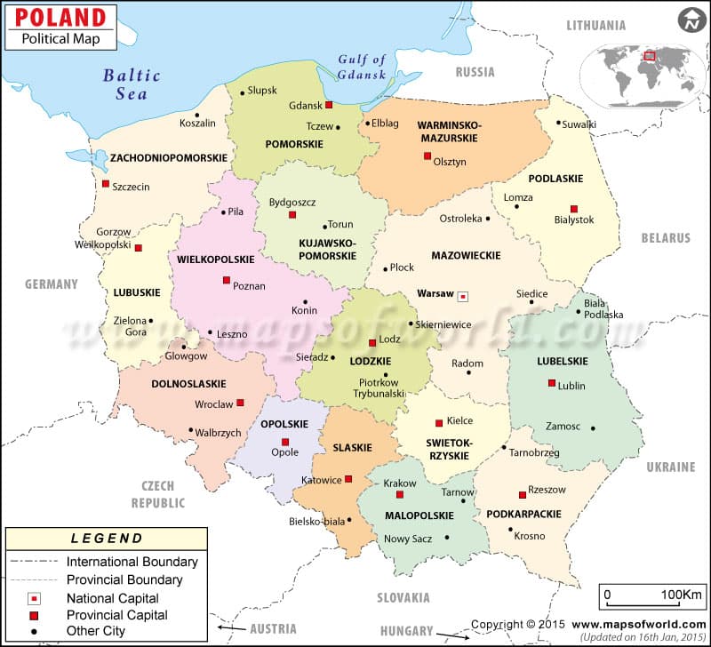 What is the average IQ score in Poland? And Voivodeship-wise Intelligence Overview.