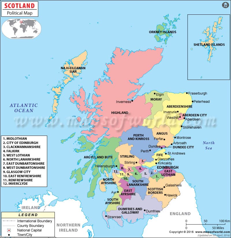 What is the average IQ score in UK nation Scotland