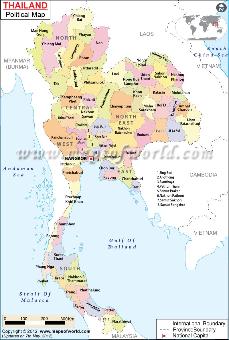 What is the average IQ score in Thailand? And Province-wise Intelligence Overview.