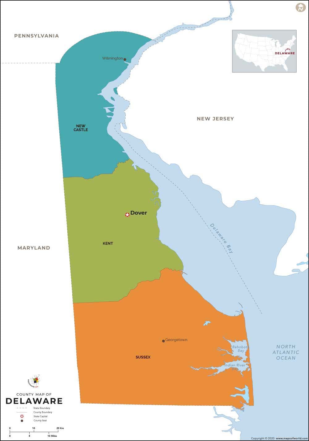 What is the average IQ score in the US state Delaware