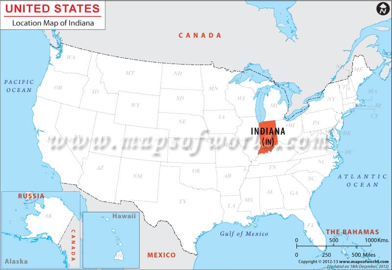 What is the average IQ score in the US state Indiana