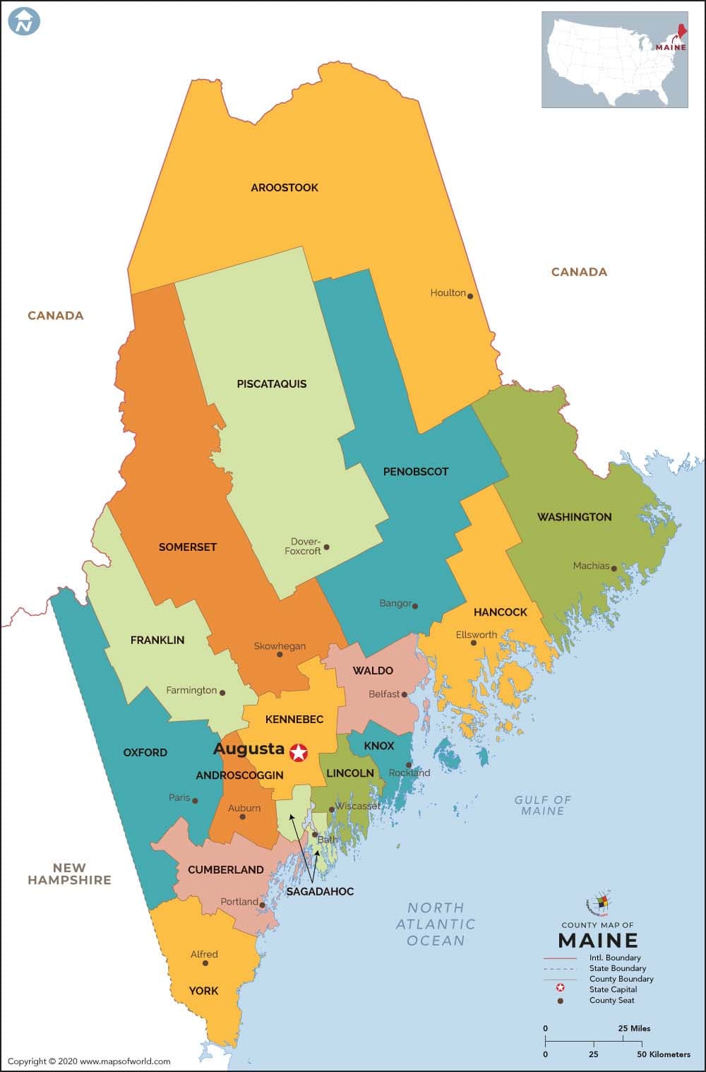What is the average IQ score in the US state Maine