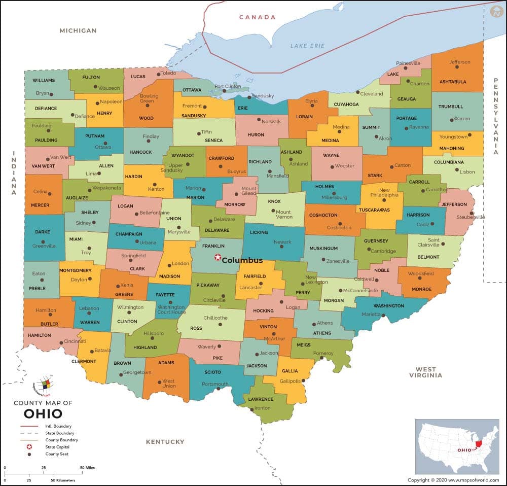 What is the average IQ score in the US state Ohio