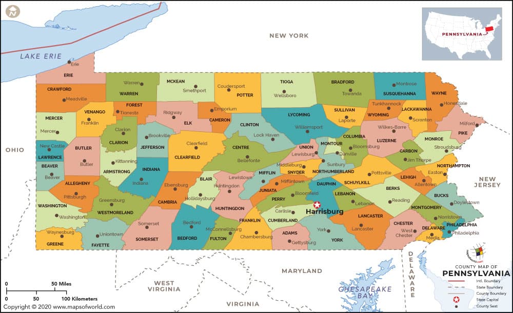 What is the average IQ score in the US state Pennsylvania