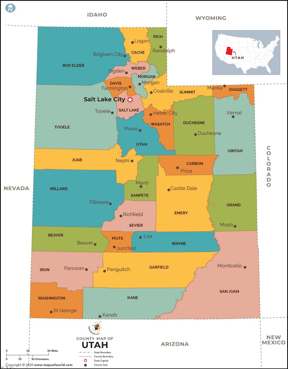 What is the average IQ score in the US state Utah