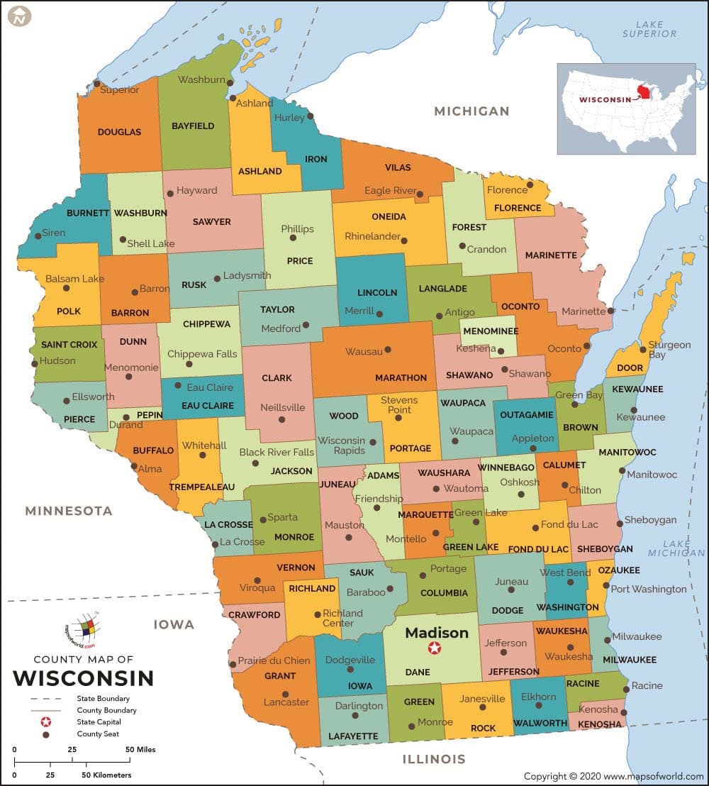 What is the average IQ score in the US state Wisconsin